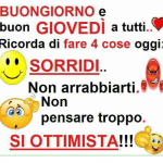 Buongiorno e Buon Giovedì