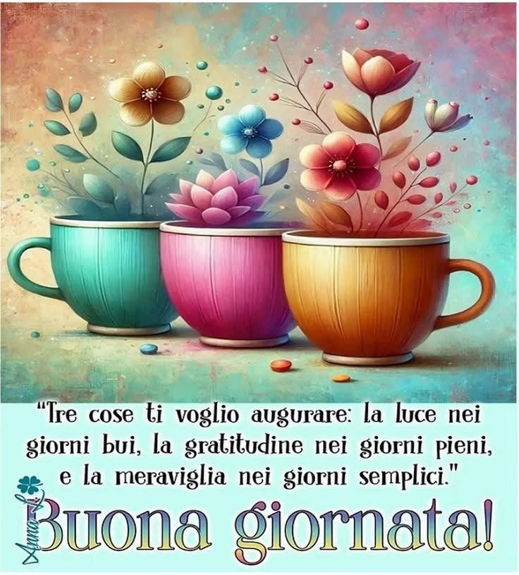 immagine di buona giornata con fiori