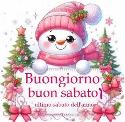 immagine di buongiorno e buon sabato di natale