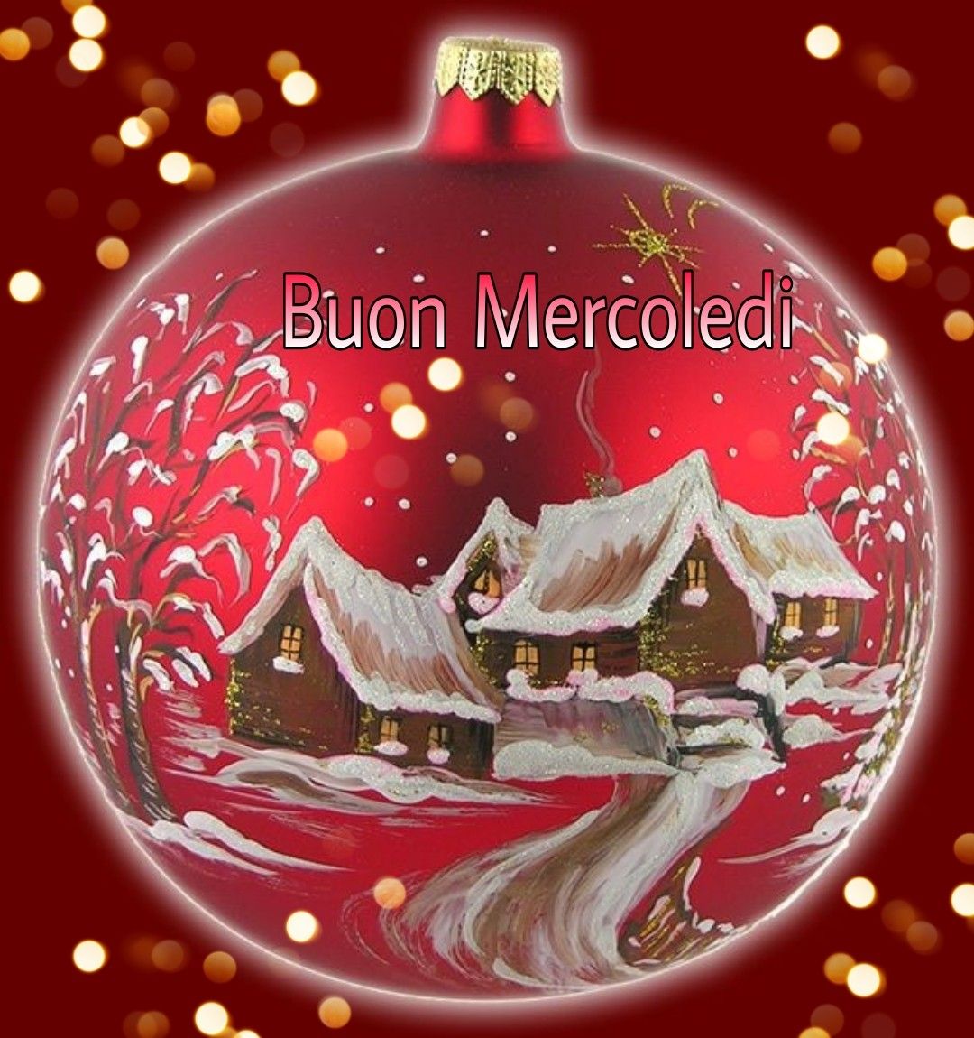 immagine di buongiorno e buon mercoledì di natale