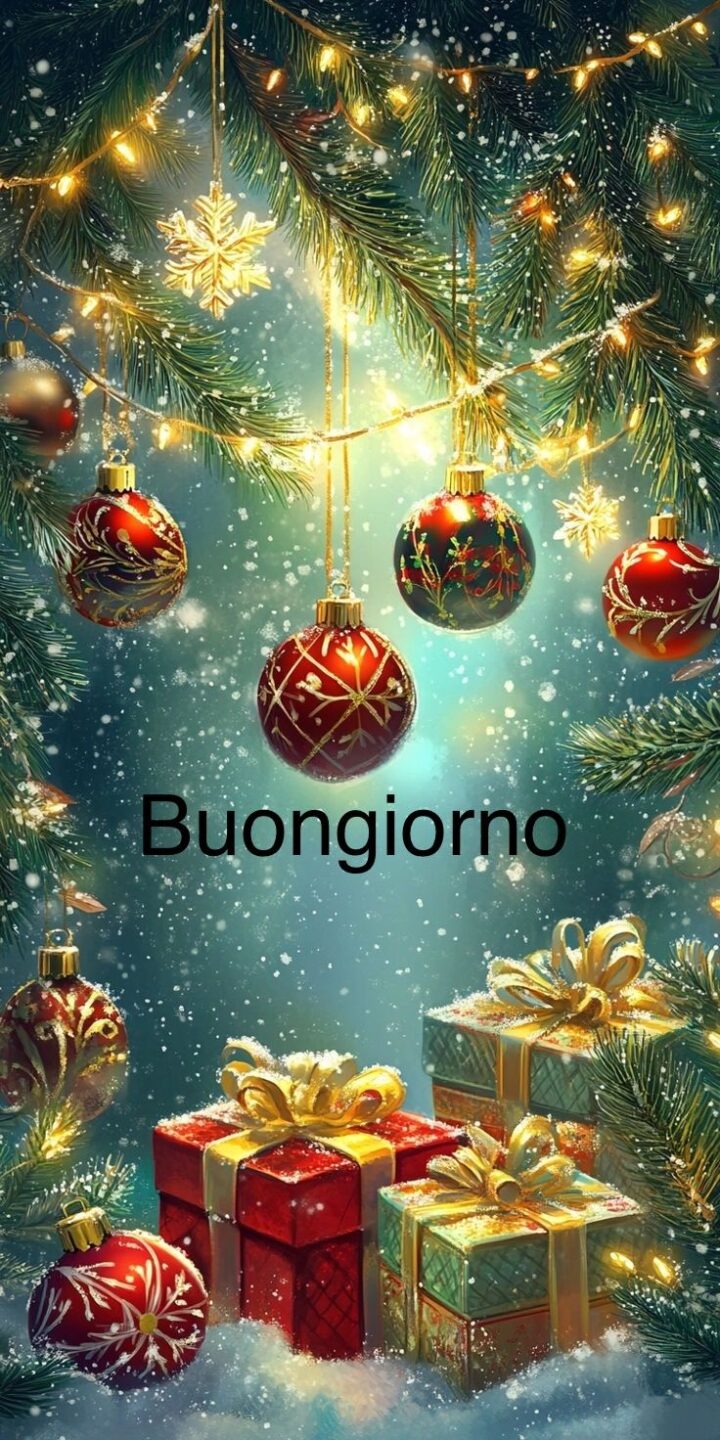immagine di buongiorno buon venerdì di natale
