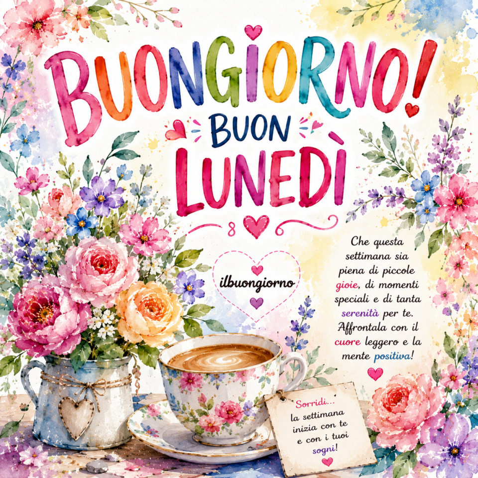 buongiorno buon lunedì