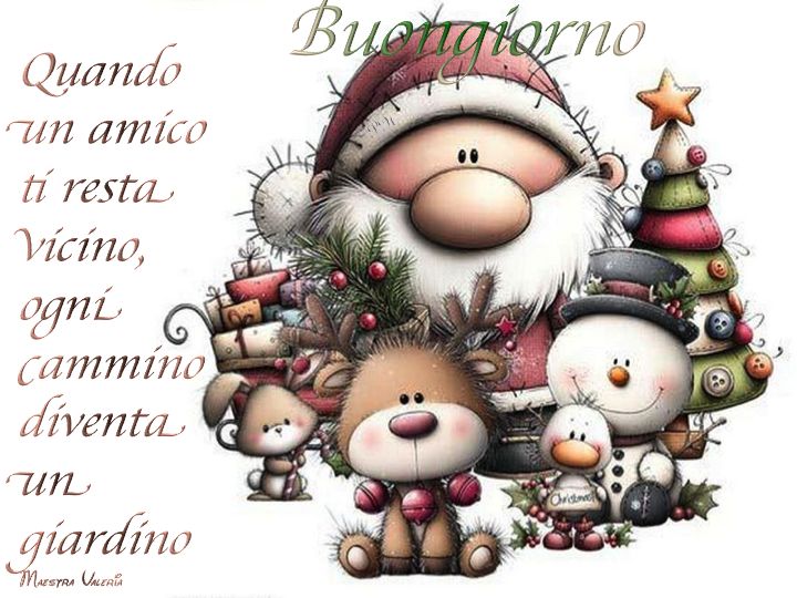 immagine di buongiorno buon venerdì natalizio