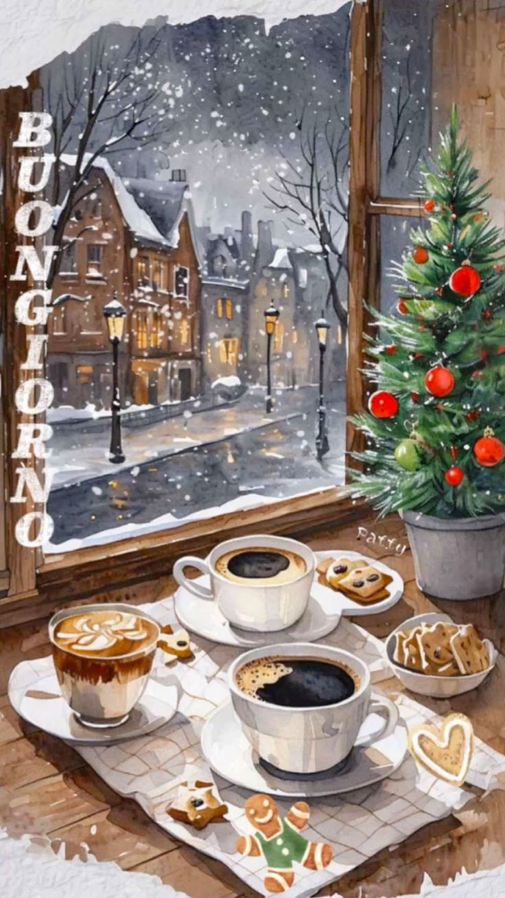 immagine di buongiorno buon venerdì natalizio
