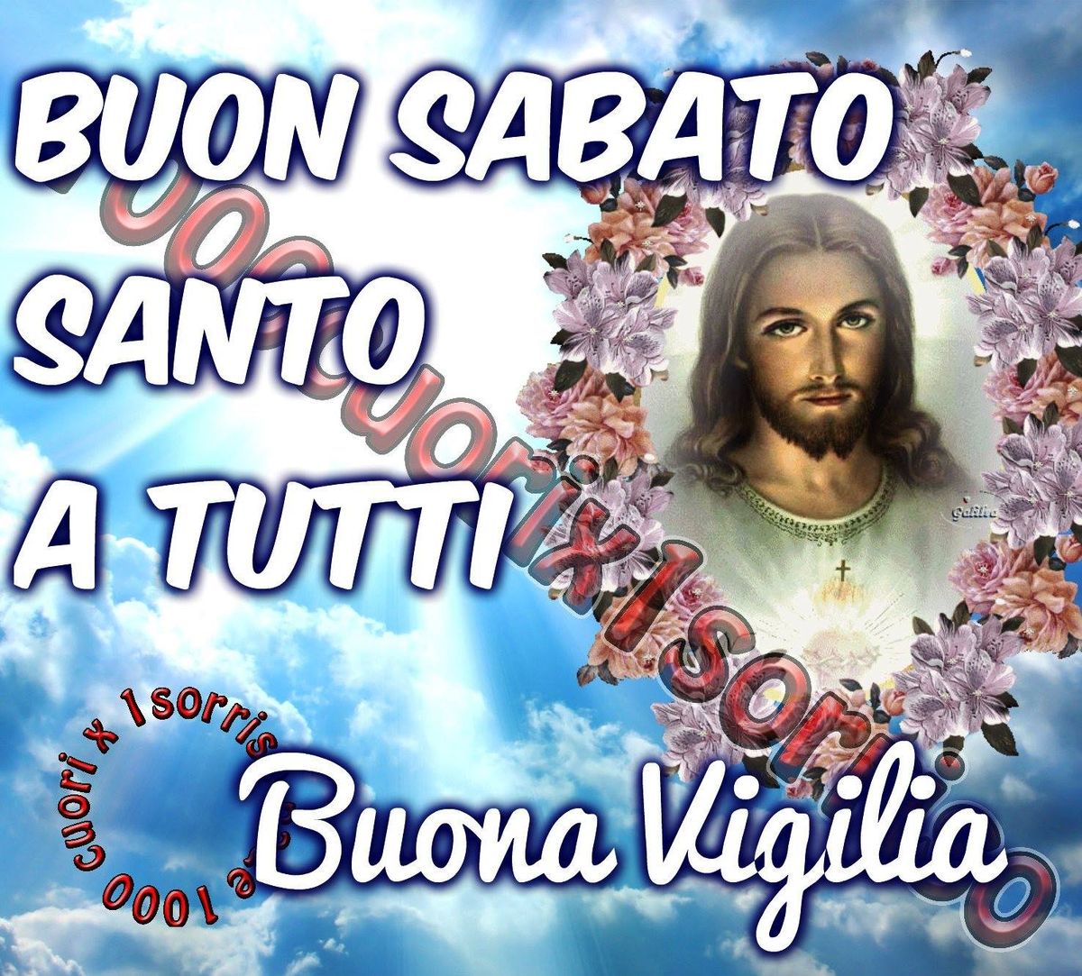 immagine di buongiorno sabato santo e vigilia di pasqua