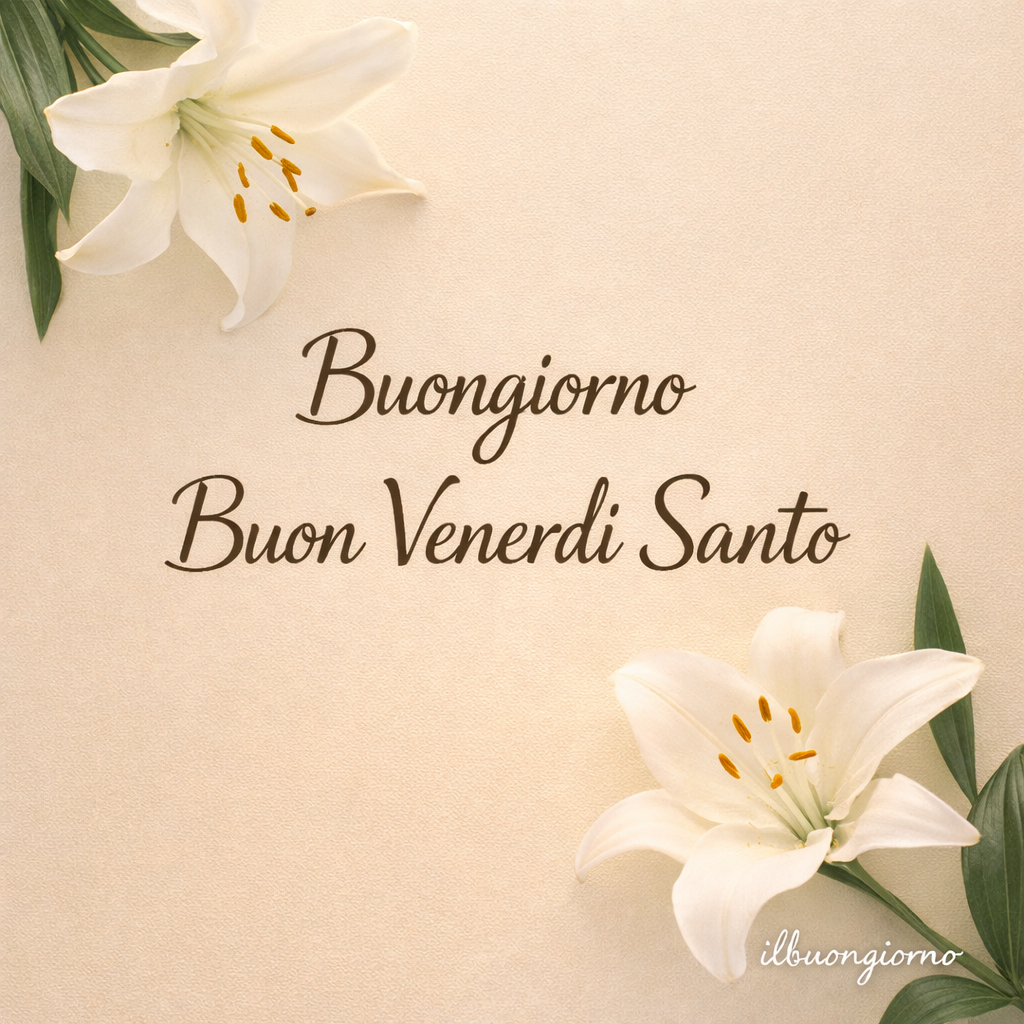 immagine di buongiorno venerdì santo