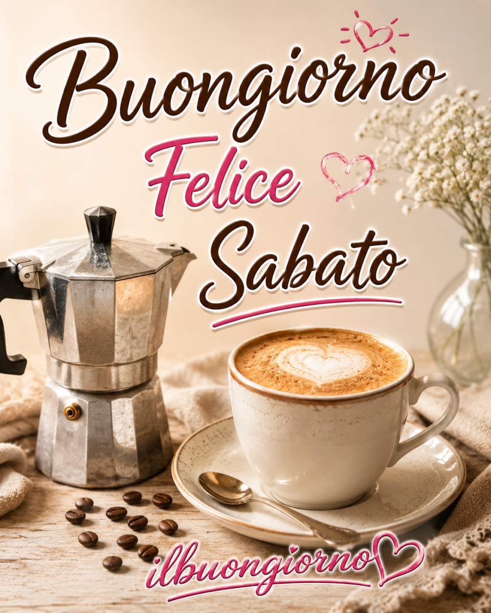 immagine di buongiorno felice sabato