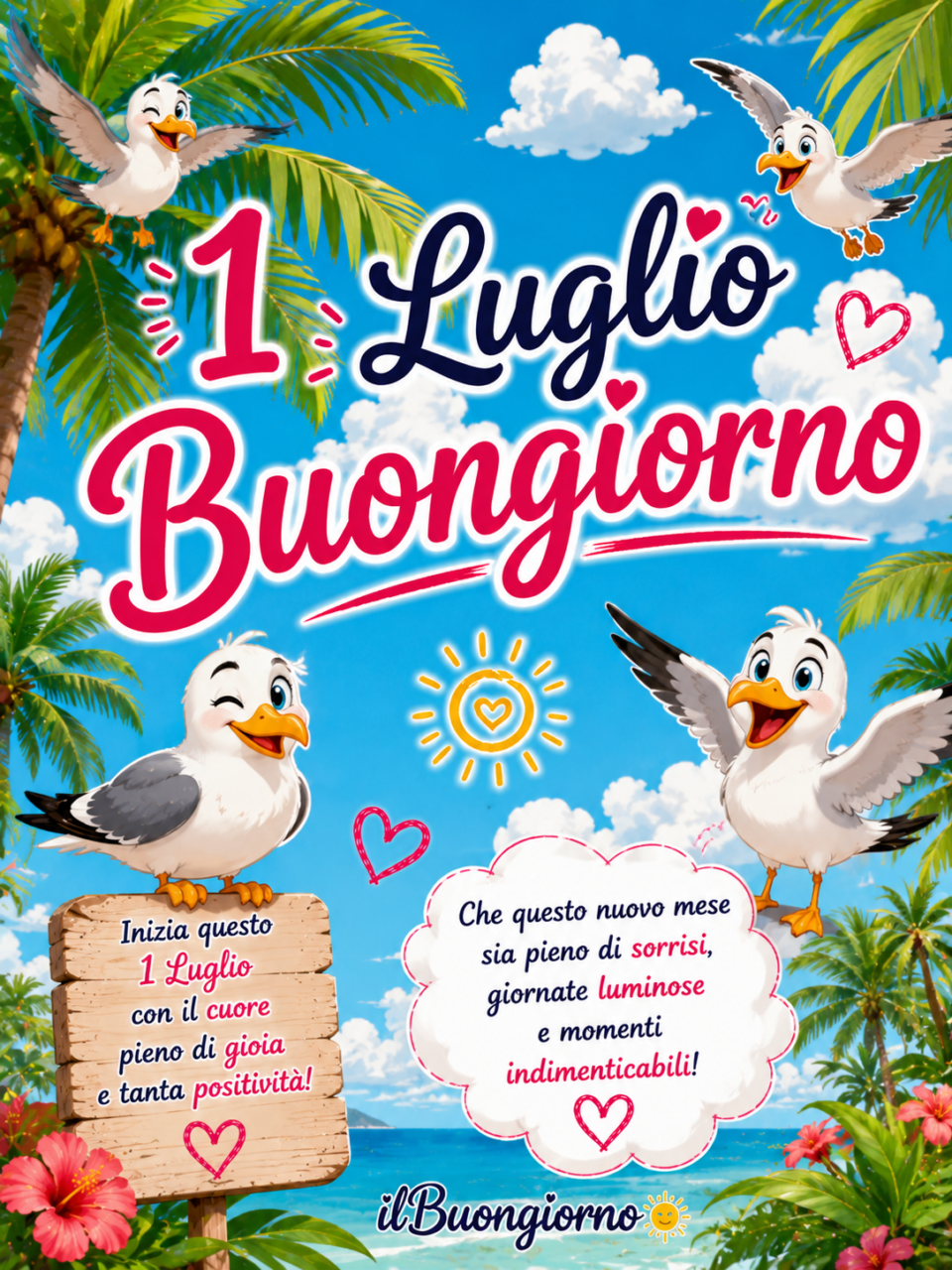 immagine di buongiorno buon 1 luglio