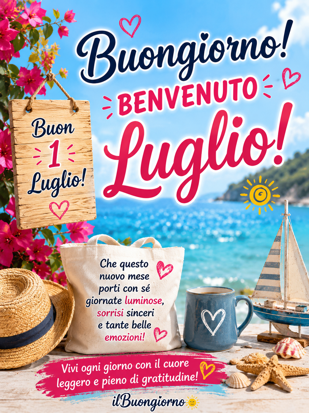 immagine di buongiorno buon 1 luglio