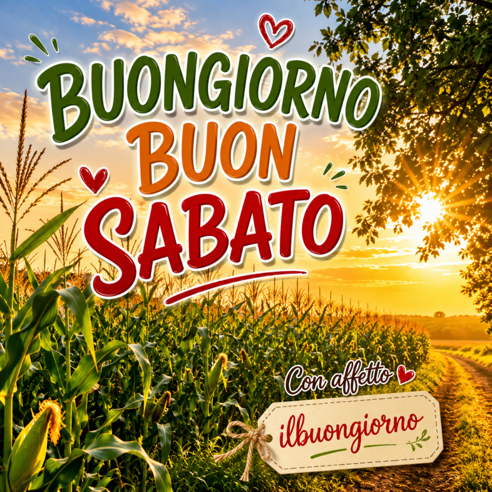 immagine di buongiorno buon sabato