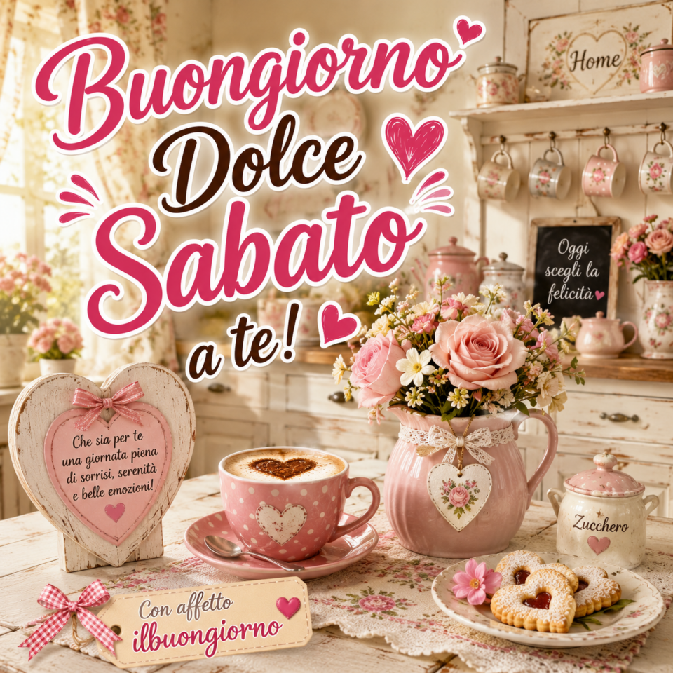 immagine di buongiorno dolce sabato