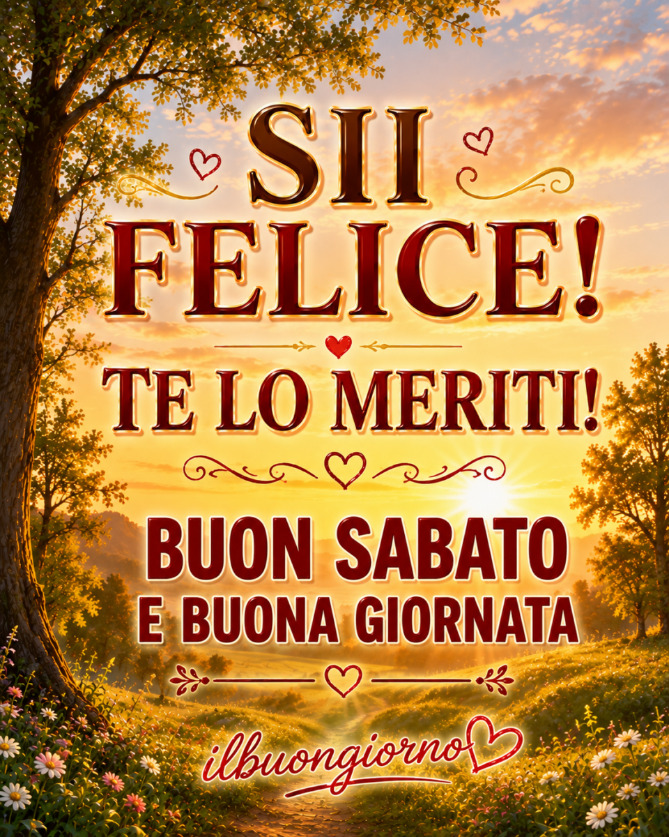 immagine di buongiorno buon sabato