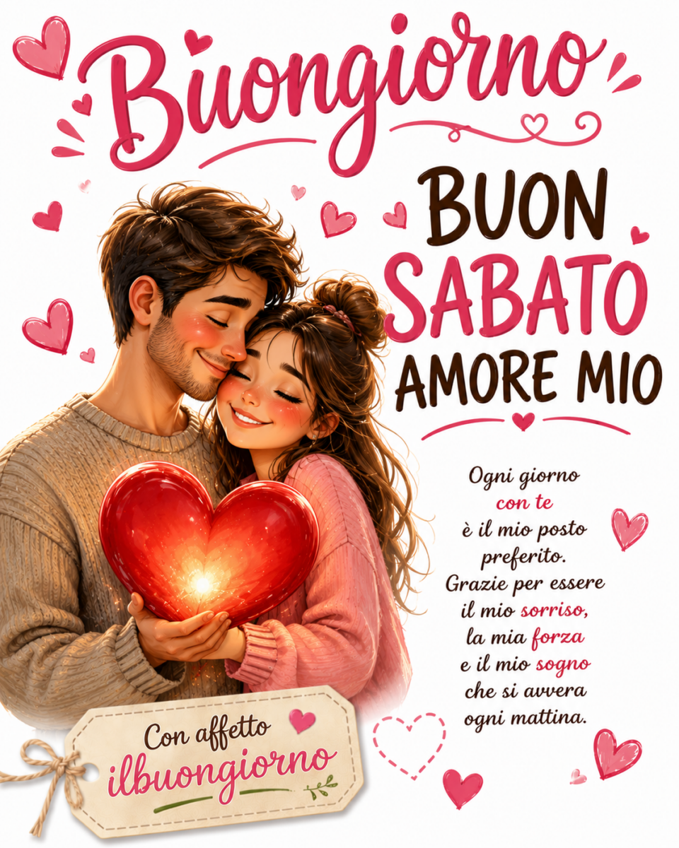 immagine di buongiorno buon sabato amore mio