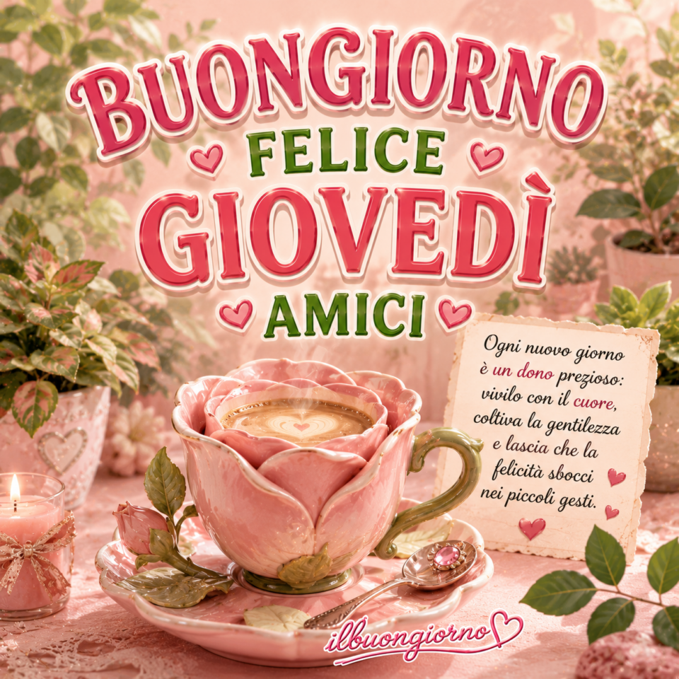 immagine di buongiorno buon giovedì