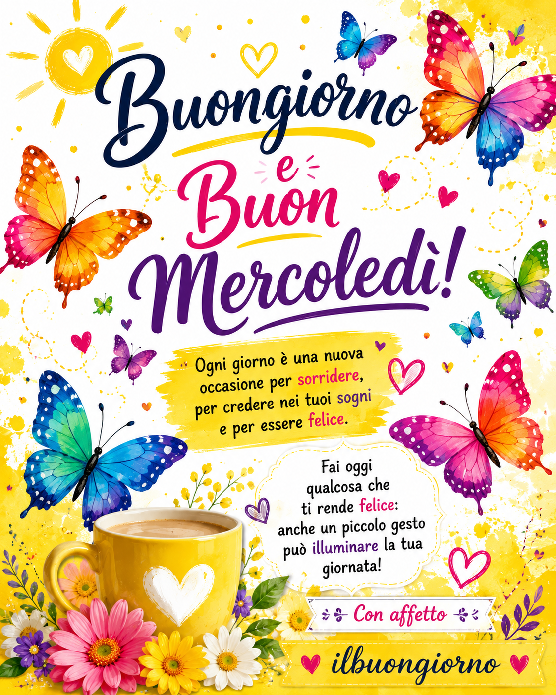 immagine di buongiorno felice mercoledì