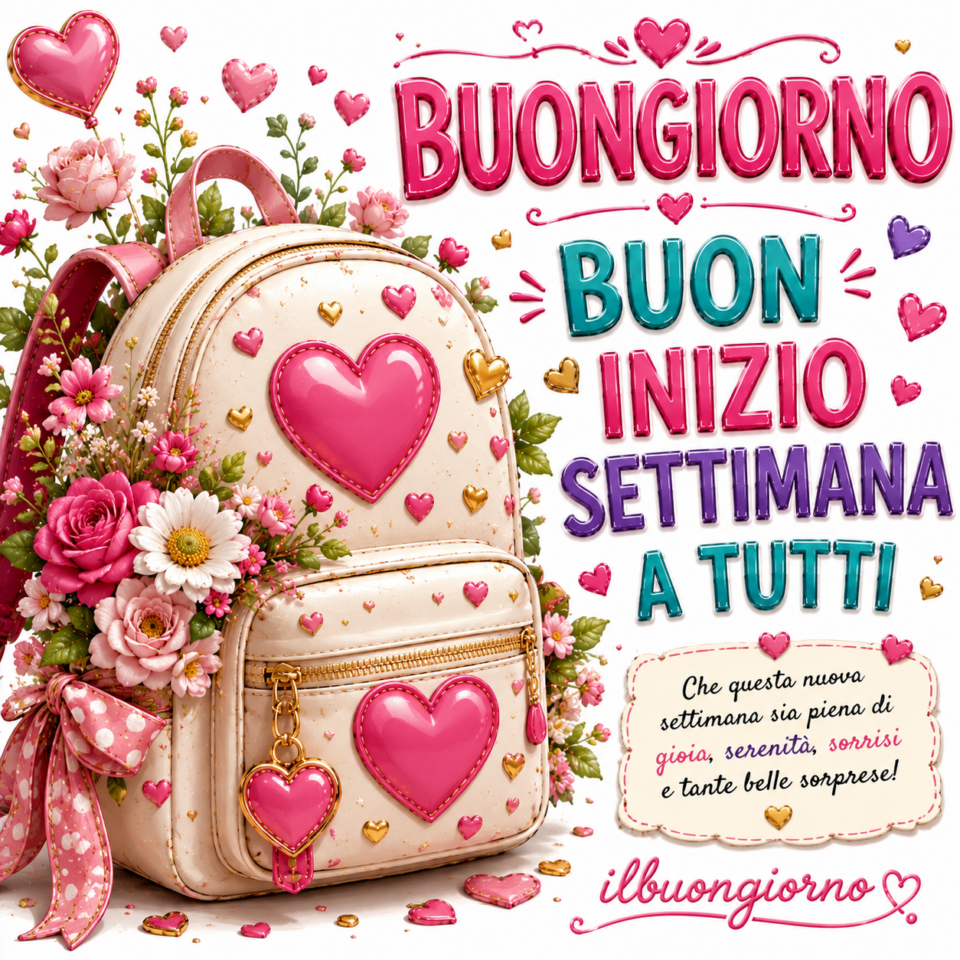 immagine buongiorno buon inizio settimana a tutti