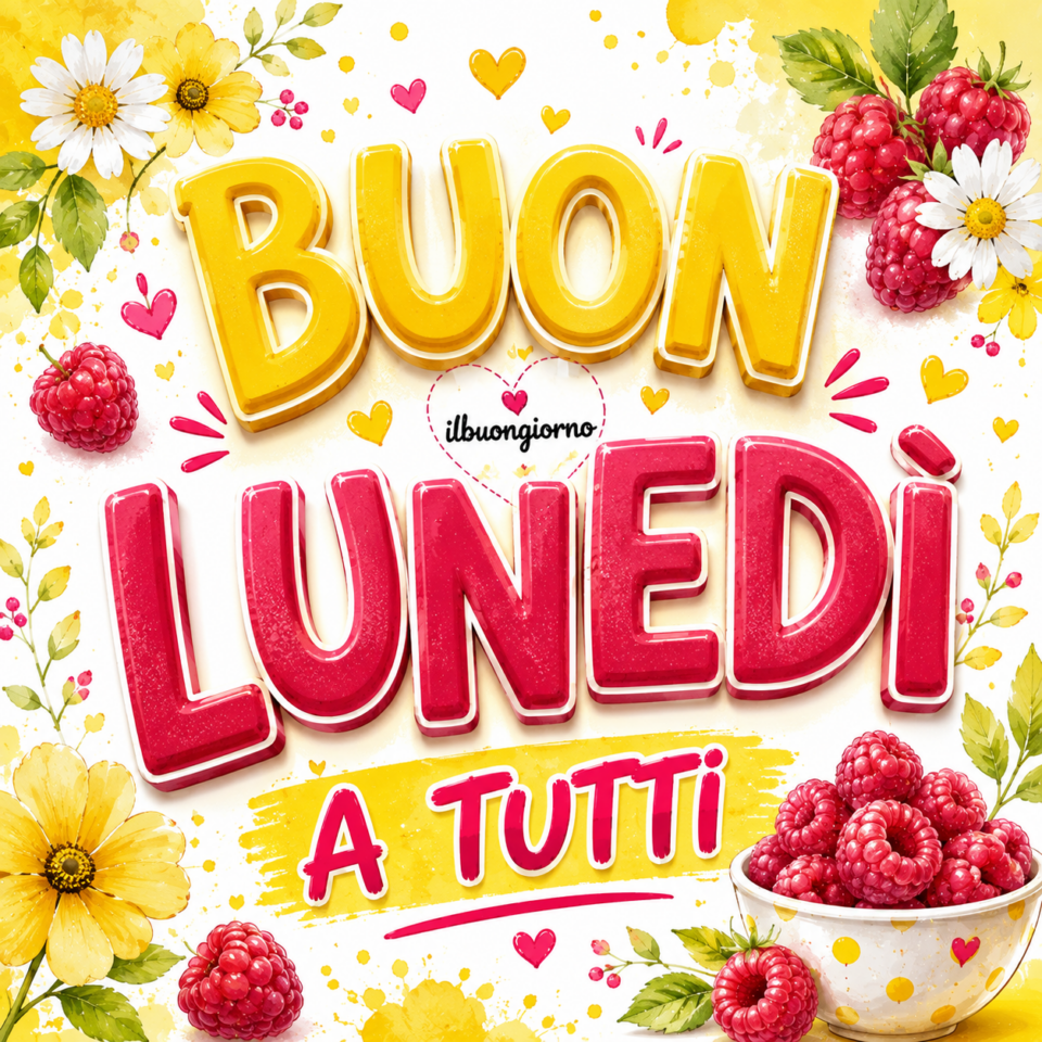 buon lunedì a tutti
