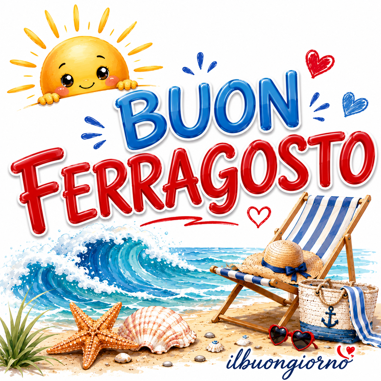 immagine di buongiorno buon ferragosto 15 agosto